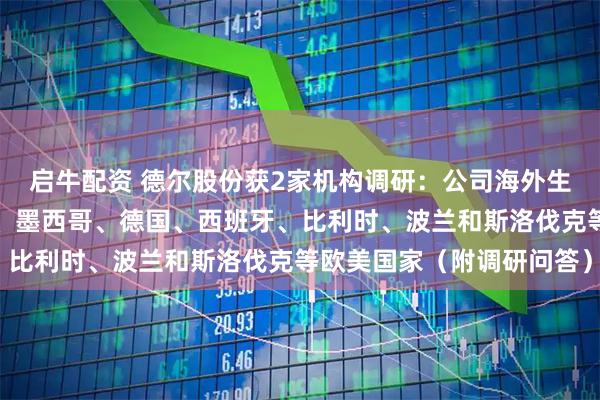 启牛配资 德尔股份获2家机构调研：公司海外生产基地主要分布在美国、墨西哥、德国、西班牙、比利时、波兰和斯洛伐克等欧美国家（附调研问答）
